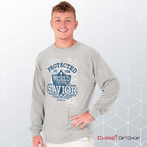 Shield of our Savior Long Sleeve Shirt, Jesus Shirt