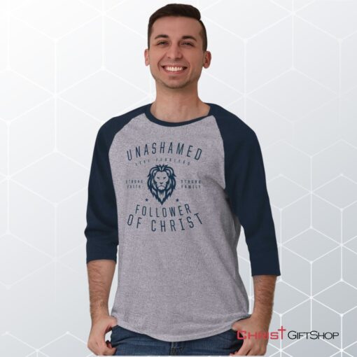 Unashamed Follower Raglan Shirt, Christian Shirt