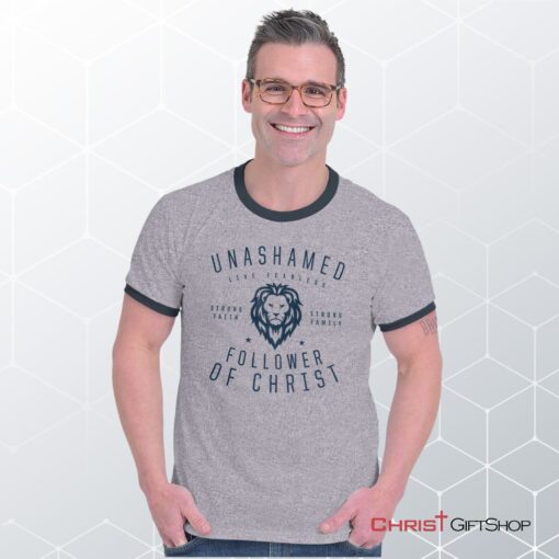 Unashamed Follower Ringer Shirt, Christian Shirt