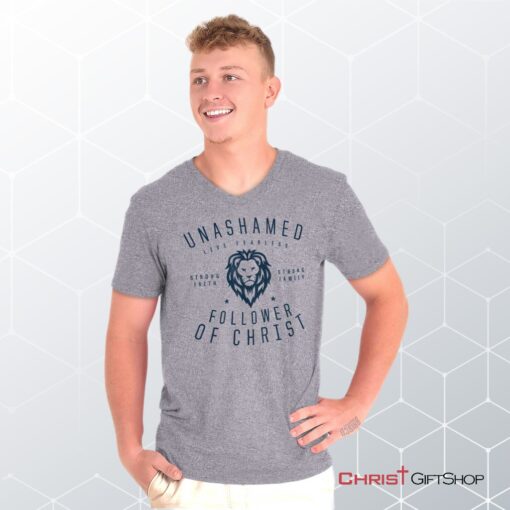 Unashamed Follower V Neck Unisex Shirt, Hoodie, Sweatshirt, Christian Shirt