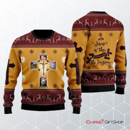 Jesus Christmas Ugly Christmas Sweater, Jesus Christmas Sweater, Ugly Christmas Jesus Sweater