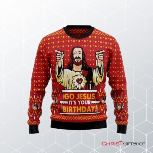 Jesus’s Birthday Ugly Christmas Sweater, Jesus Christmas Sweater